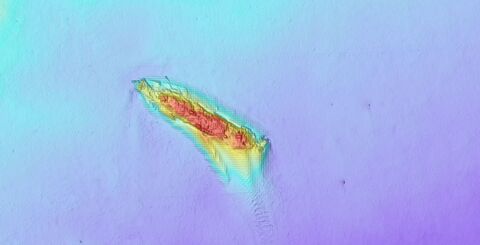 Seabed survey image of SS Clan Mackinlay